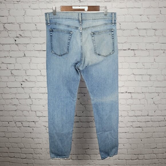 Rag & Bone Blue Denim Fit 2 Slim Straight Distressed Stretch Jeans 34x32 - Picture 2 of 16